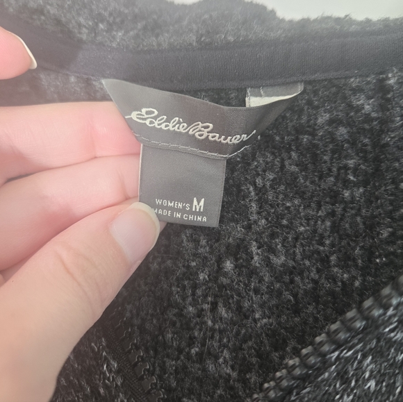 Eddie Bauer Long Full Zip Jacket Sweater Size Medium - Picture 8 of 11